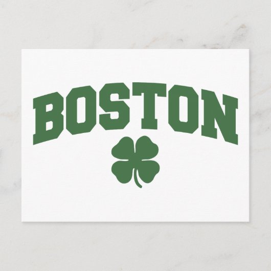 Boston (Irish Shamrock) Briefkaart (Voorkant)