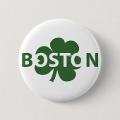 Boston Irish Shamrock Button (Voorkant)