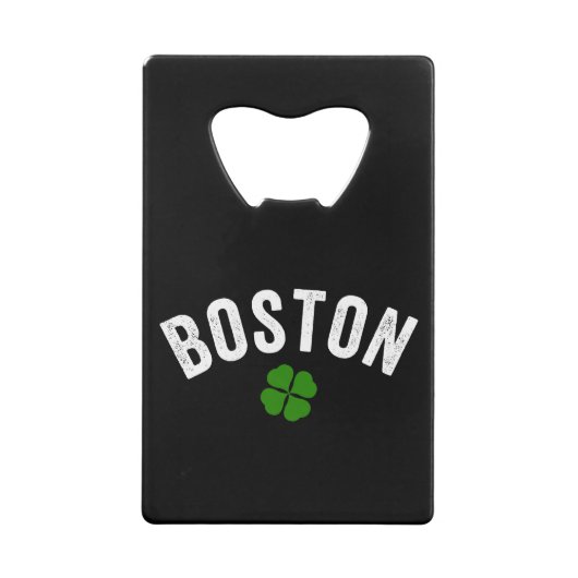 Boston Irish Shamrock Creditkaart Flessenopener (Achterkant)