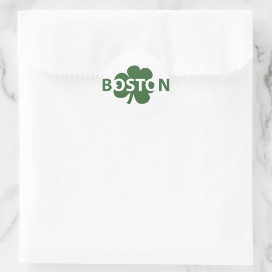 Boston Irish Shamrock Label (Tas)