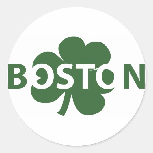 Boston Irish Shamrock Label (Voorkant)