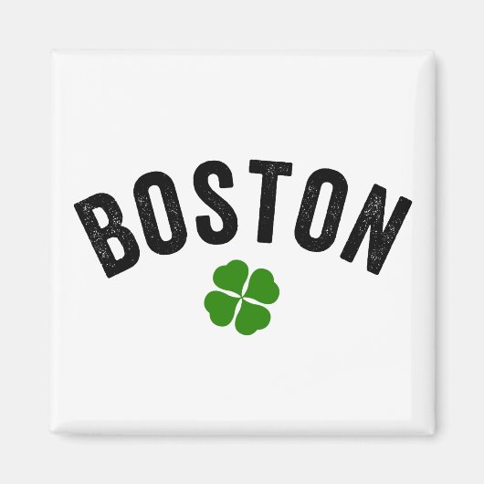 Boston Irish Shamrock Magneet (Voorkant)