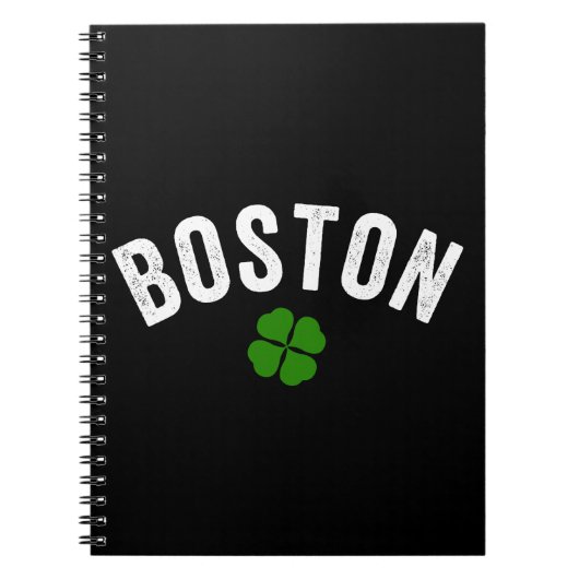Boston Irish Shamrock Notitieboek (Voorkant)