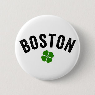 Boston Irish Shamrock Ronde Button 5,7 Cm