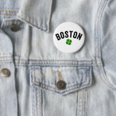 Boston Irish Shamrock Ronde Button 5,7 Cm (In situ)