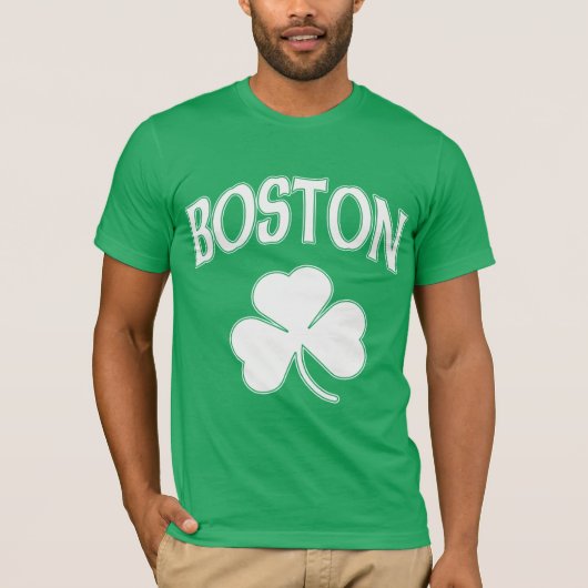 Boston Irish Shamrock T-shirt (Voorkant)