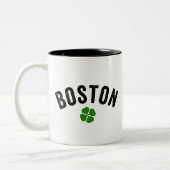 Boston Irish Shamrock Tweekleurige Koffiemok (Links)