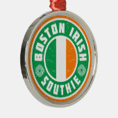 Boston Irish Southie Metalen Ornament (Rechts)