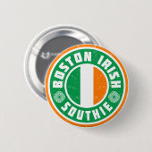 Boston Irish Southie Ronde Button 5,7 Cm (Voorkant /achterkant)
