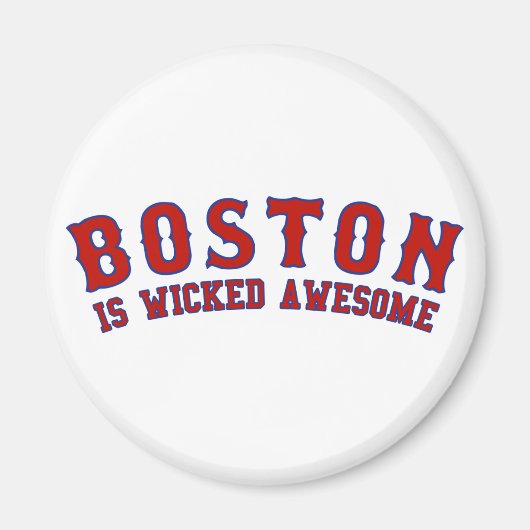 Boston is Geweldige van het schuitje Magneet (Voorkant)