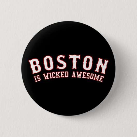 Boston is Geweldige van het schuitje Ronde Button 5,7 Cm (Voorkant)
