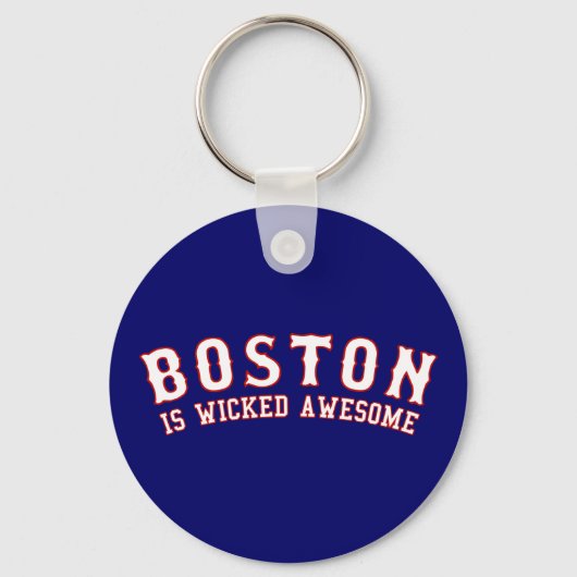 Boston is Geweldige van het schuitje Sleutelhanger (Voorkant)