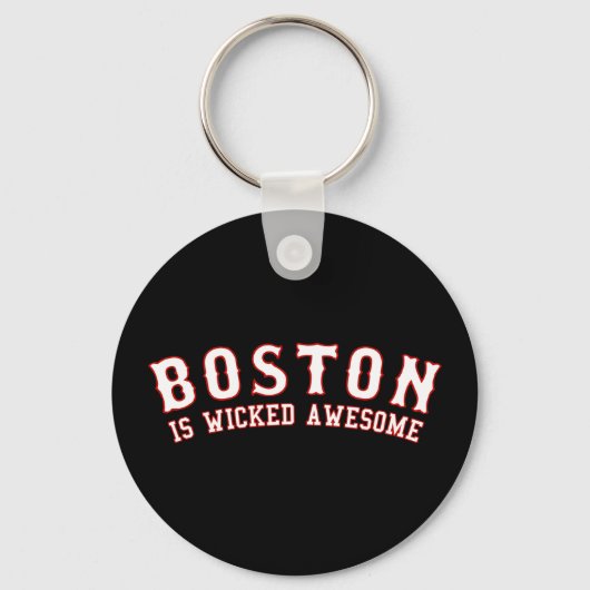 Boston is Geweldige van het schuitje Sleutelhanger (Voorkant)