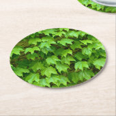 Boston Ivy Ronde Kartonnen Onderzetter (Gebogen)