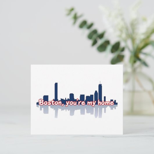 Boston Je bent mijn thuis Briefkaart (Staand voorkant)