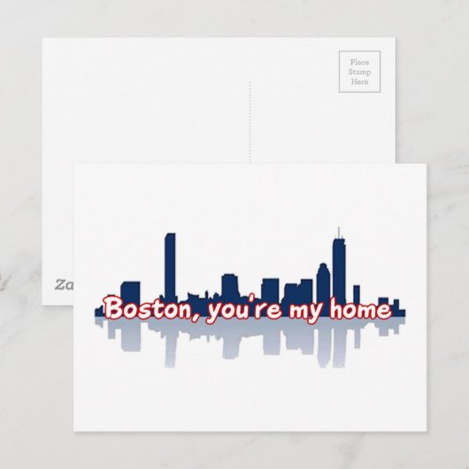 Boston Je bent mijn thuis Briefkaart (Voorkant / Achterkant)