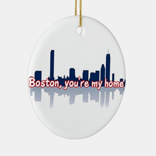 Boston Je bent mijn thuis Keramisch Ornament (Rechts)