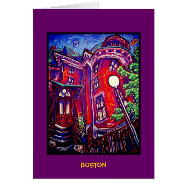 Boston - kaart (Voorkant)