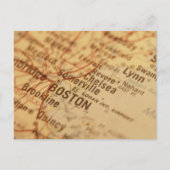  BOSTON-kaart Briefkaart (Voorkant)