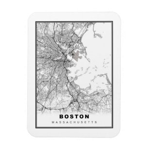 Boston Kaart Magneet