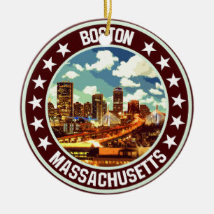 Boston Keramisch Ornament
