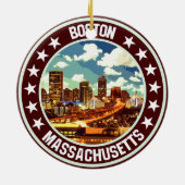 Boston Keramisch Ornament (Achterkant)