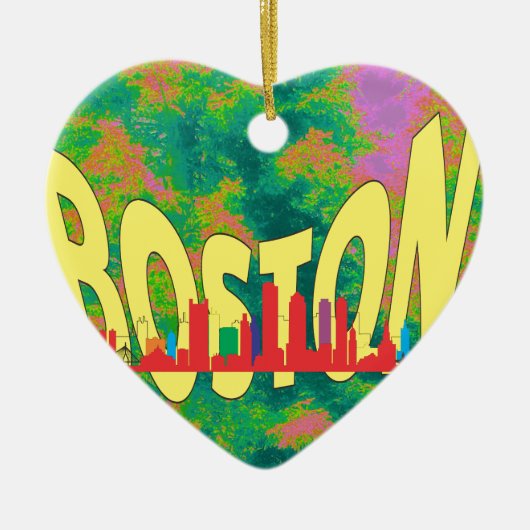 Boston Keramisch Ornament (Voorkant)