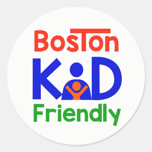 Boston Kind Vriendelijke stickers (Voorkant)