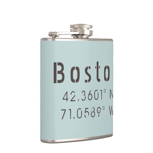 Boston Latitude Longitude Heupfles (Rechts)