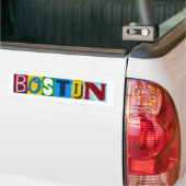 Boston Letters Bumpersticker (Op Truck)