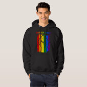 Boston LGBT Pride Month LGBTQ Rainbow Flag Gay Les Hoodie (Voorkant volledig)