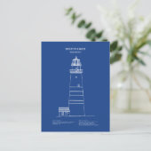 Boston Light Lighthouse - Massachusetts – AD Briefkaart (Staand voorkant)