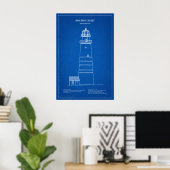 Boston Light Lighthouse - Massachusetts – AD Poster (Thuiskantoor)