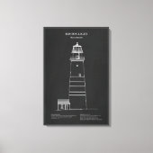 Boston Light Lighthouse - Massachusetts – PD Canvas Afdruk (Voorkant)