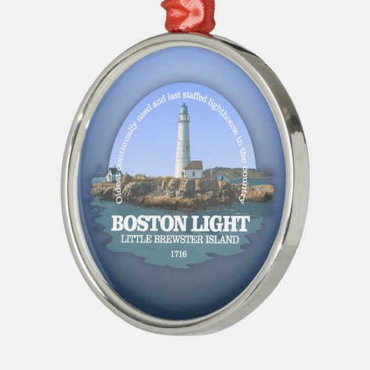 Boston Light Metalen Ornament (Links)