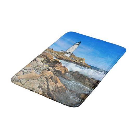 Boston Lighthouse, Massachusetts Badmat (Gekanteld)