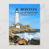 Boston Lighthouse, Massachusetts Briefkaart (Voorkant)