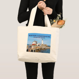 Boston Lighthouse, Massachusetts Canvas tas