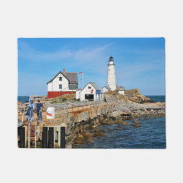 Boston Lighthouse, Massachusetts door Mat