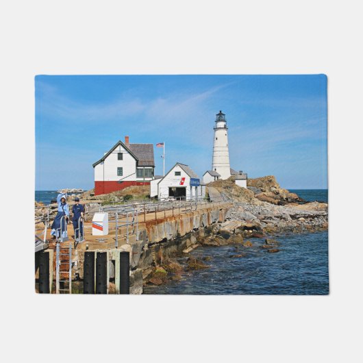 Boston Lighthouse, Massachusetts door Mat (Voorkant)