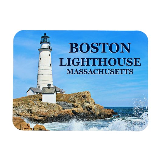 Boston Lighthouse, Massachusetts Flex Magnet Magneet (Horizontaal)