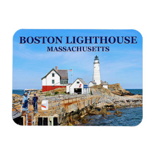 Boston Lighthouse, Massachusetts Flex Magnet Magneet