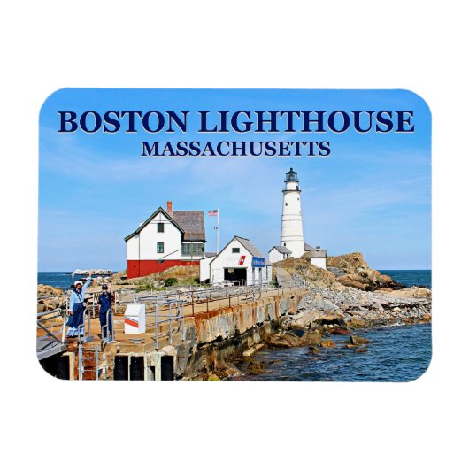 Boston Lighthouse, Massachusetts Flex Magnet Magneet (Horizontaal)