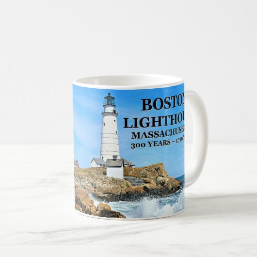 Boston Lighthouse, Massachusetts Koffiemok (Voorkant rechts)