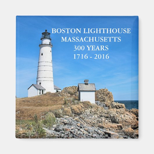 Boston Lighthouse, Massachusetts Magneet (Voorkant)