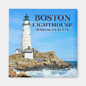 Boston Lighthouse, Massachusetts Magnet (Voorkant)