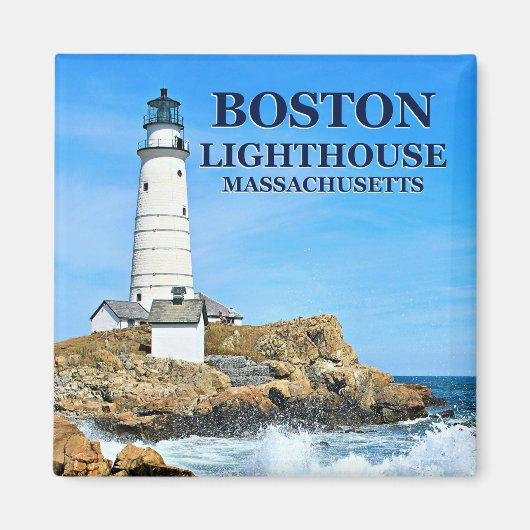 Boston Lighthouse, Massachusetts Magnet (Voorkant)