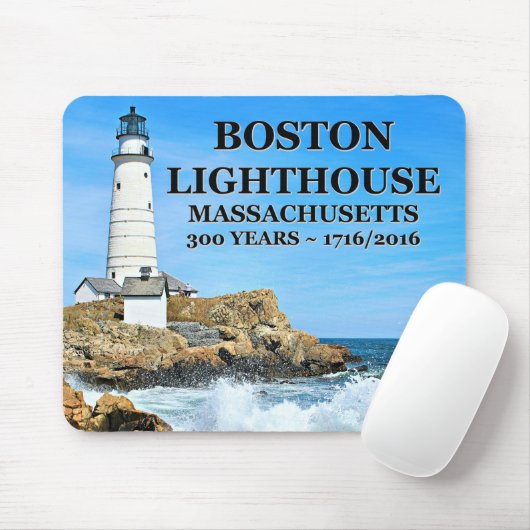 Boston Lighthouse, Massachusetts Muismat (Met muis)