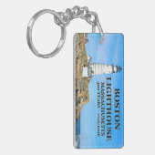 Boston Lighthouse, Massachusetts Sleutelhanger (Voorkant Links)