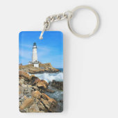 Boston Lighthouse, Massachusetts Sleutelhanger (achterkant)